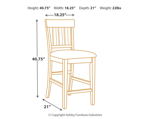 Ashley Express - Haddigan Upholstered Barstool (2/CN)