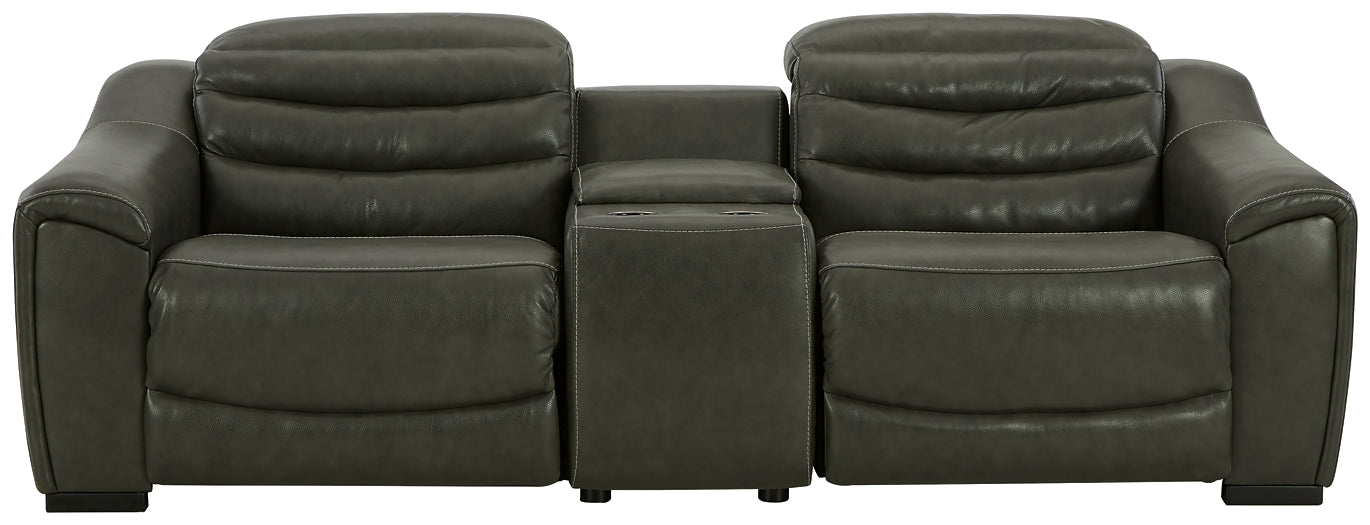 Center Line 3-Piece Power Reclining Loveseat with Console