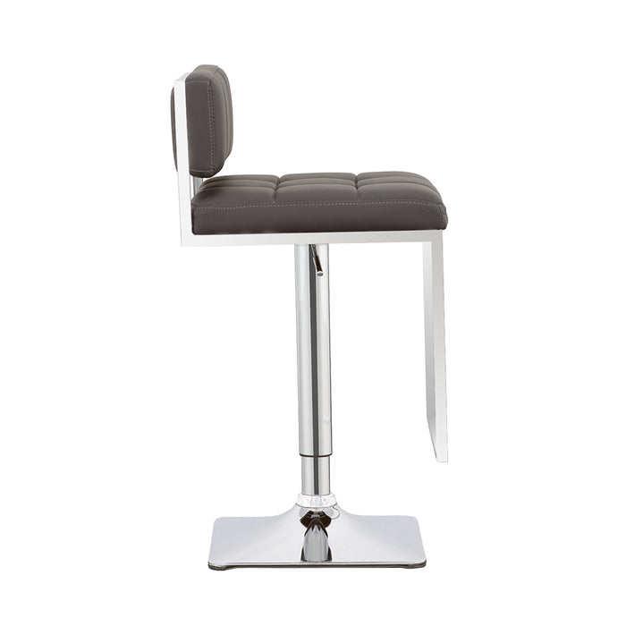 Alameda Adjustable Bar Stool Chrome and Grey