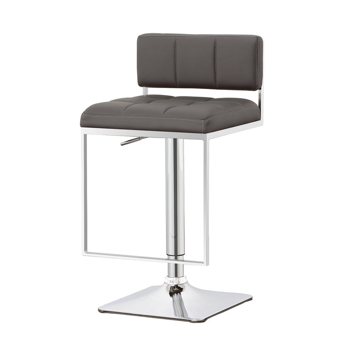 Alameda Adjustable Bar Stool Chrome and Grey