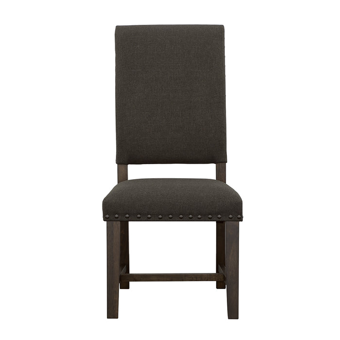 Twain Upholstered Dining Side Chair Warm Grey (Set of 2)