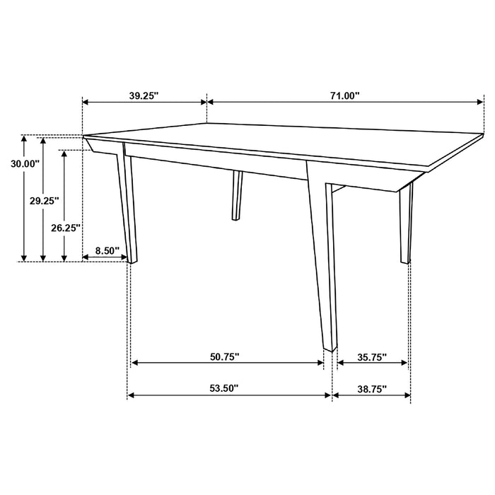 Nogales 7-piece Rectangular Dining Table Set Off White