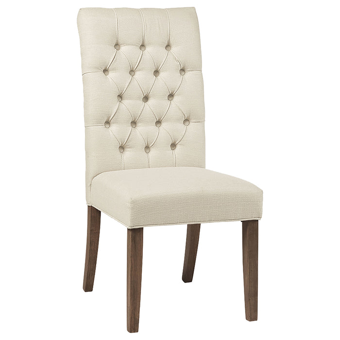 Douglas Upholstered Dining Side Chair Oatmeal (Set of 2)