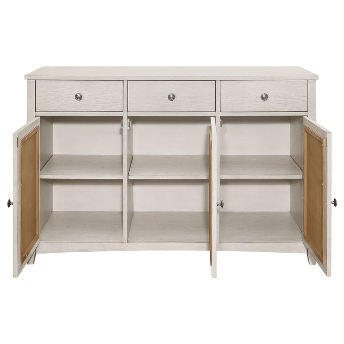 Kirby 3-drawer Sideboard Buffet Cabinet Rustic Off White