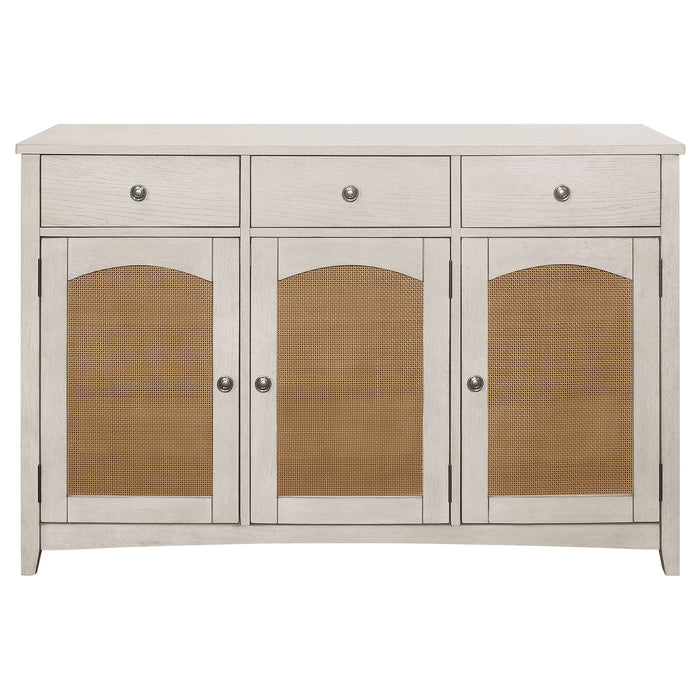 Kirby 3-drawer Sideboard Buffet Cabinet Rustic Off White