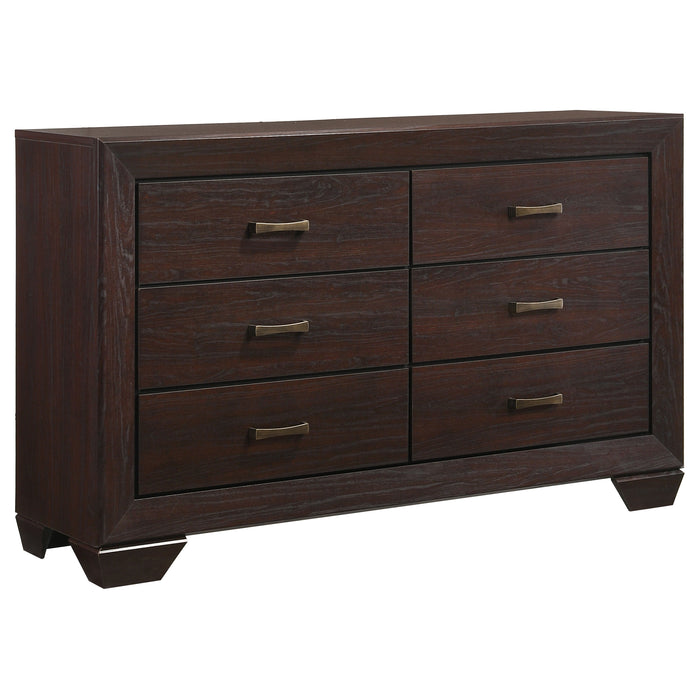 Kauffman 4-piece Eastern King Bedroom Set Dark Cocoa