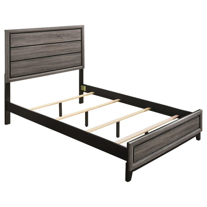 Watson Wood California King Panel Bed Grey Oak