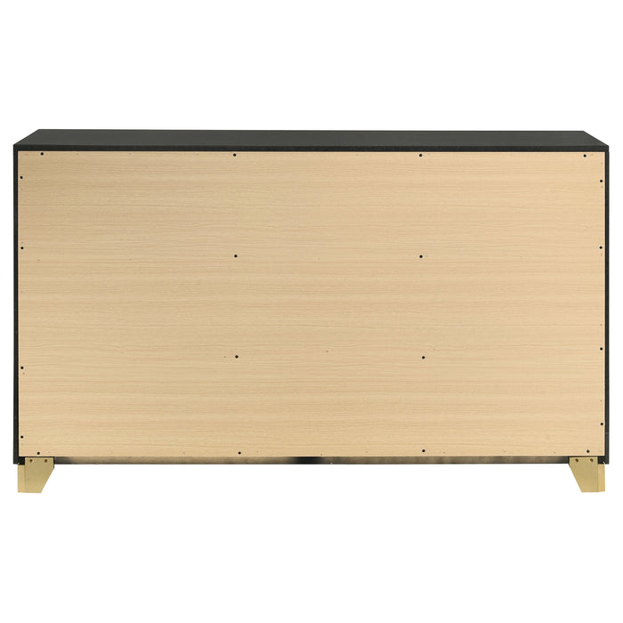 Caraway 6-drawer Dresser Black