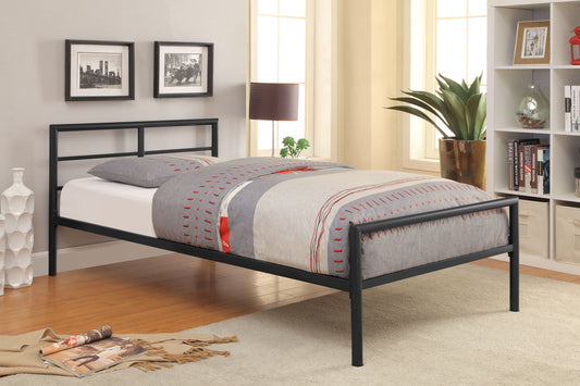 Fisher Metal Twin Open Frame Bed Gunmetal