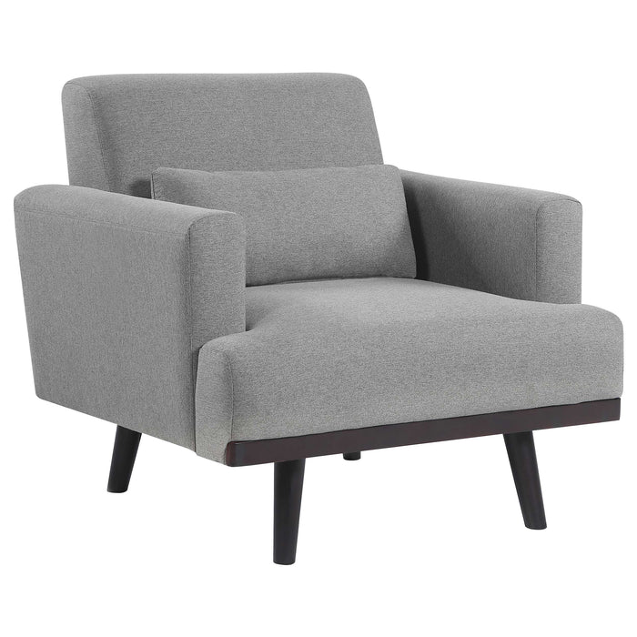 Blake 3-piece Upholstered Track Arm Sofa Set Sharkskin