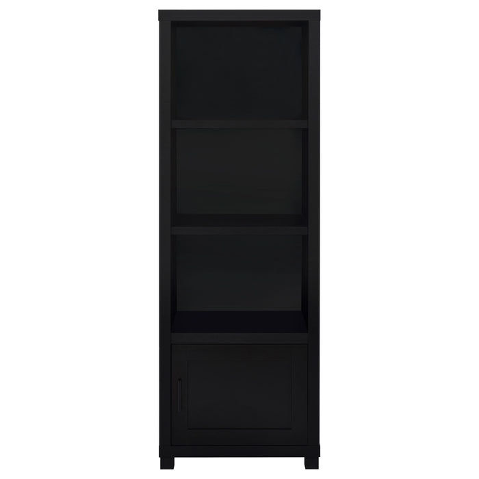 Jupiter 3-shelf Engineered Wood Media Tower Black