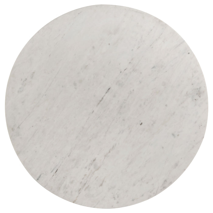 Astoria Round Genuine Marble Coffee Table White