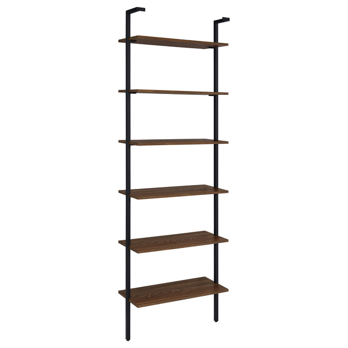 Owens 96-inch 6-shelf Wall Bookshelf Walnut