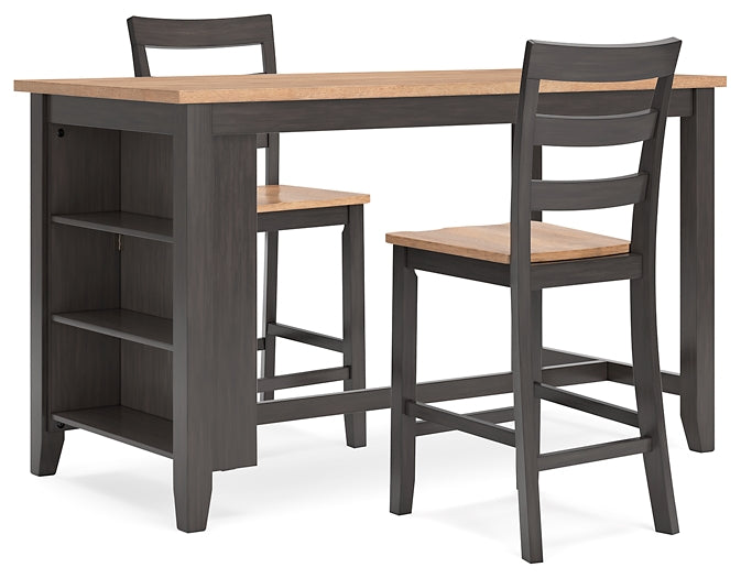 Ashley Express - Gesthaven Counter Height Dining Table and 2 Barstools