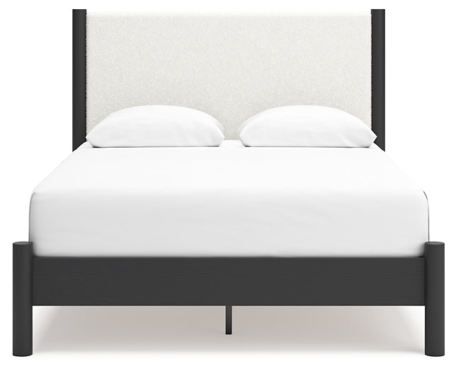 Ashley Express - Cadmori Queen Upholstered Panel Bed with 2 Nightstands