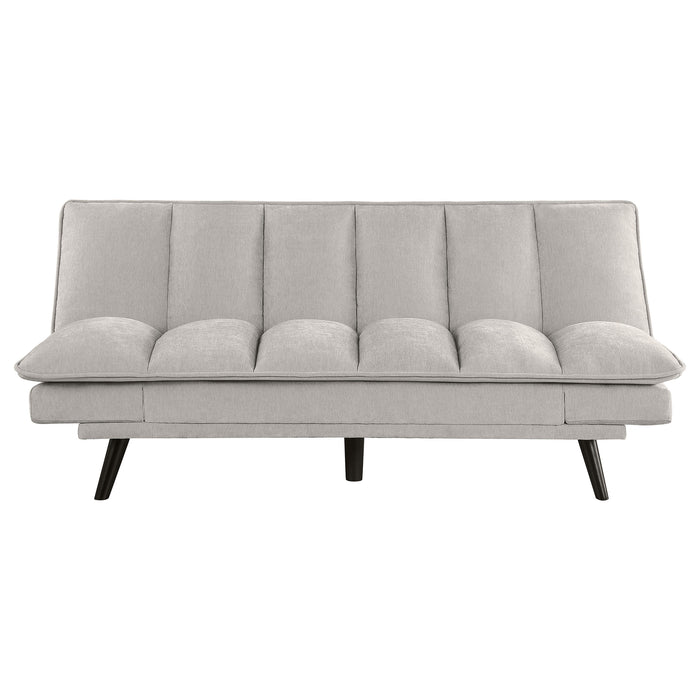 Laredo Upholstered Tufted Convertible Sofa Bed Light Grey