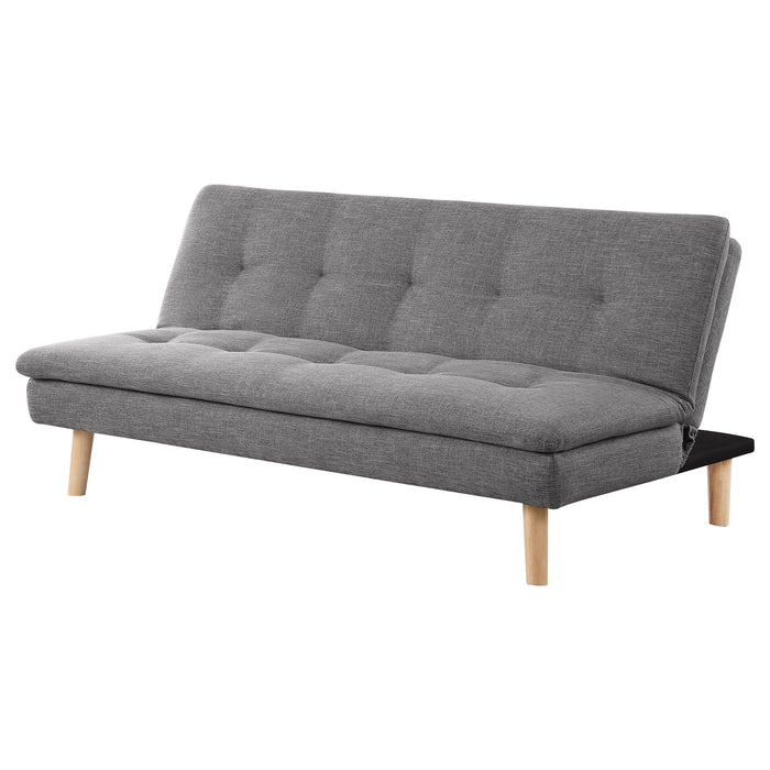 Scout Upholstered Tufted Convertible Sofa Bed Grey