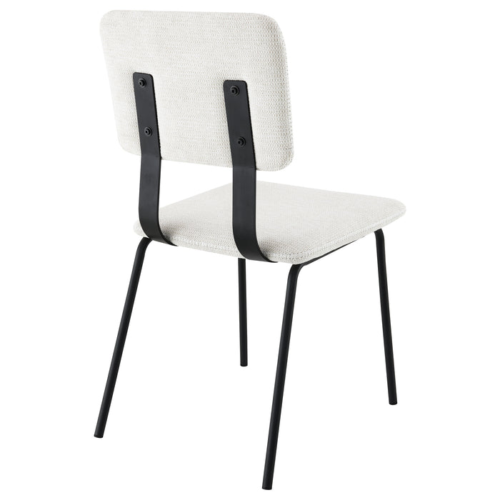 Calla Fabric Upholstered Dining Side Chair White (Set of 2)