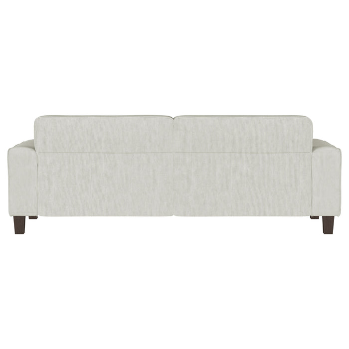 Deerhurst Upholstered Track Arm Tufted Sofa Greige