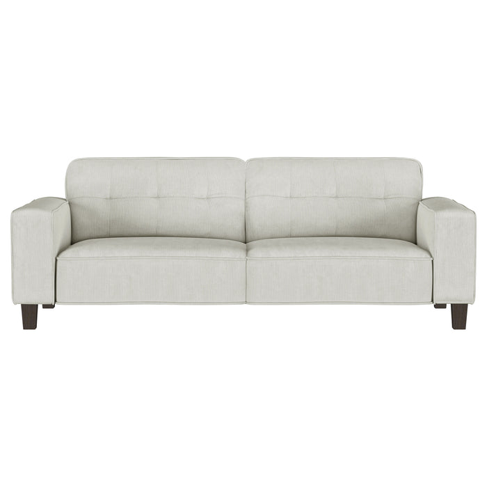 Deerhurst 3-piece Upholstered Track Arm Sofa Set Greige