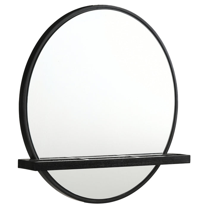 Arini 2-piece Makeup Vanity Table and Mirror Set Black