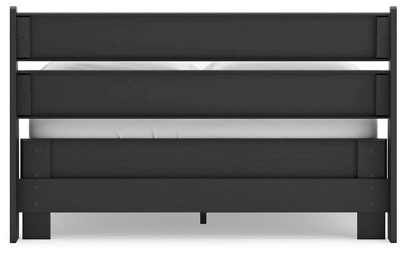 Ashley Express - Socalle Full Panel Platform Bed with 2 Nightstands