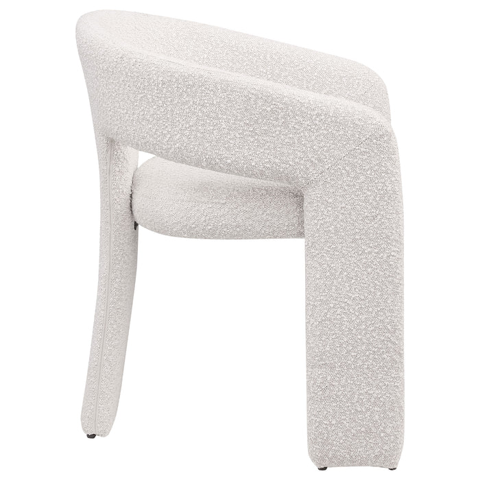 Eudora Boucle Upholstered Dining Side Chair Cream