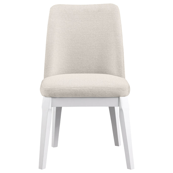 Carissa Upholstered Dining Side Chair Beige (Set of 2)