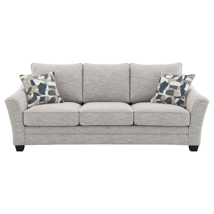 Tomkins Boucle Upholstered Sofa Light Grey