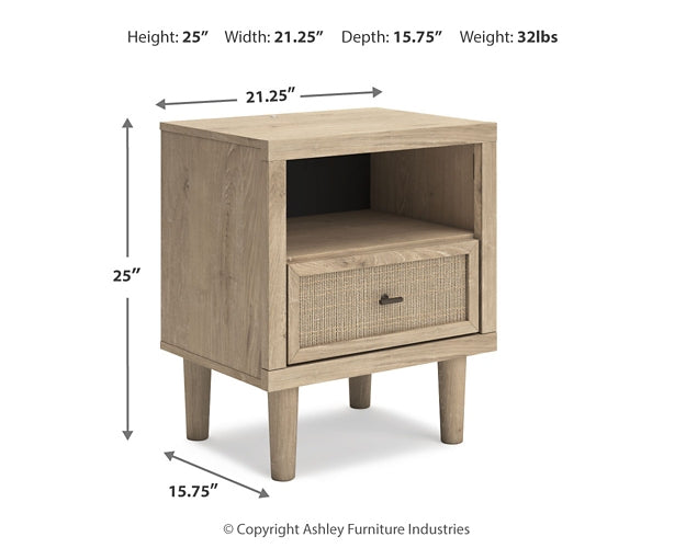 Cielden King Panel Headboard with Mirrored Dresser, Chest and Nightstand