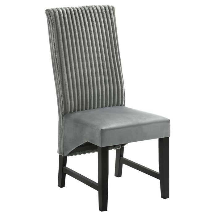 Barrand Upholstered Dining Side Chair Grey (Set of 2)