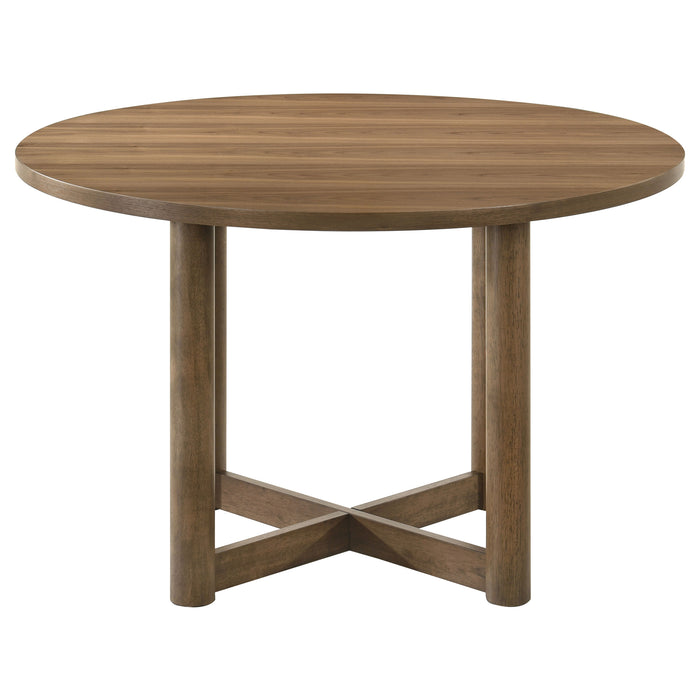 Biltmore 46-inch Round Wood Dining Table Walnut