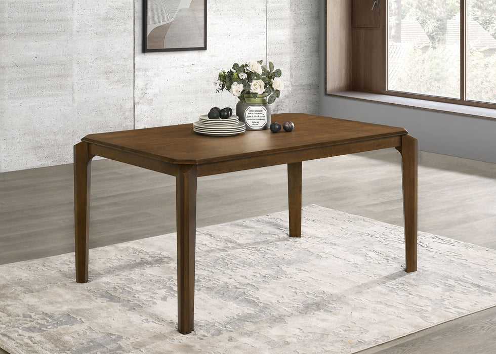 Almonte 59-inch Rectangular Wood Dining Table Dark Brown