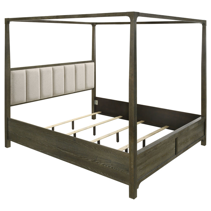 Gran Park California King Four Poster Canopy Bed Dark Cocoa