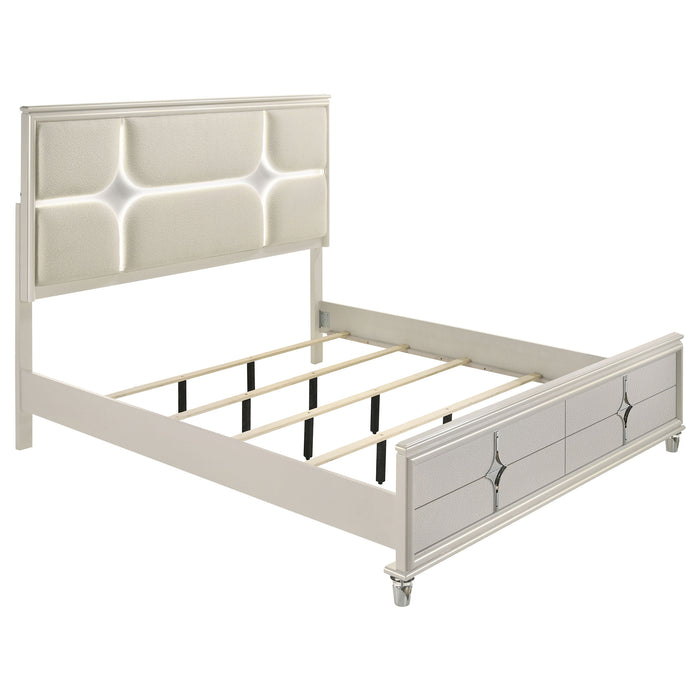 Olivia 4-piece Queen Bedroom Set Pearl White