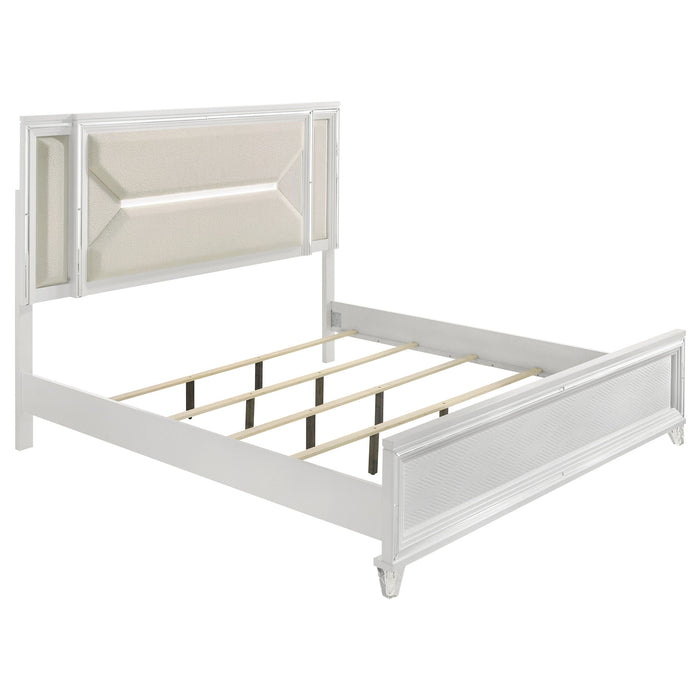 Marmore 4-piece California King Bedroom Set White