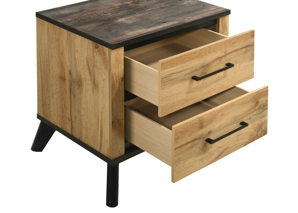 Kaywood 2-drawer Nightstand Bedside Table Natural Pine