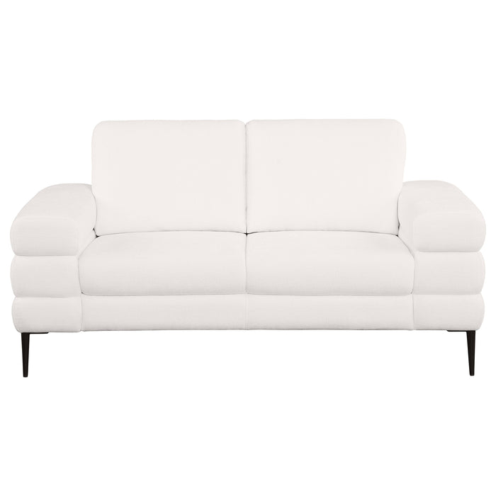 Jessel 2-piece Chenille Upholstered Sofa Set Ivory