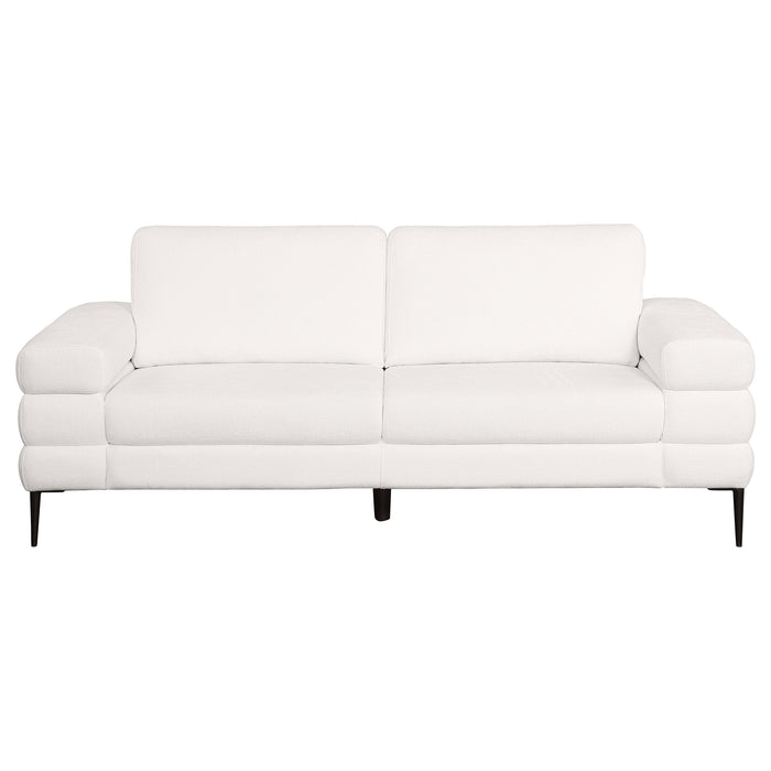 Jessel 3-piece Chenille Upholstered Sofa Set Ivory