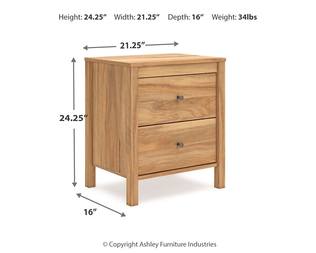 Ashley Express - Bermacy Queen Platform Panel Bed with Dresser and 2 Nightstands