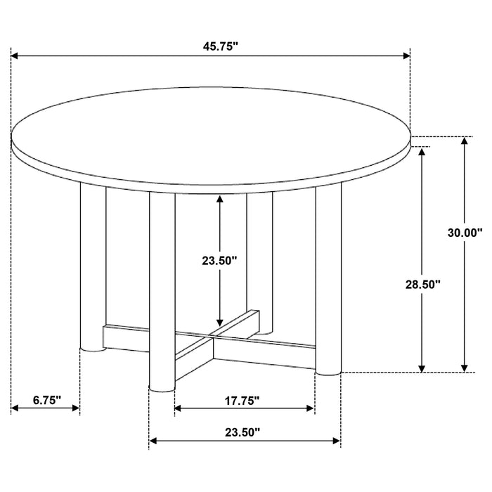 Biltmore 46-inch Round Wood Dining Table Walnut