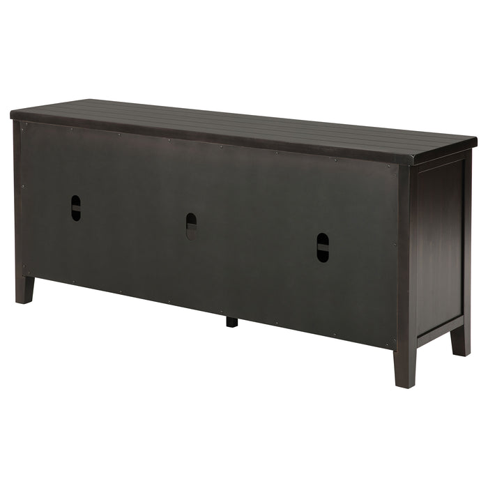 Concord 2-door 60-inch TV Stand Console Distressed Java