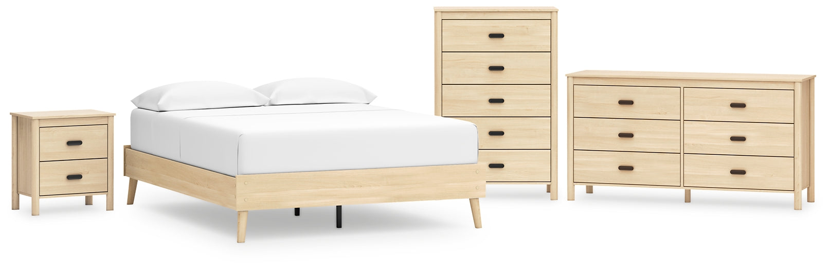 Ashley Express - Cabinella Queen Platform Bed with Dresser, Chest and Nightstand