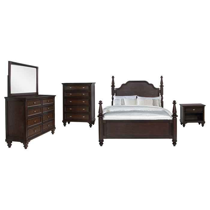 Andover 5-piece Queen Bedroom Set Dark Oak