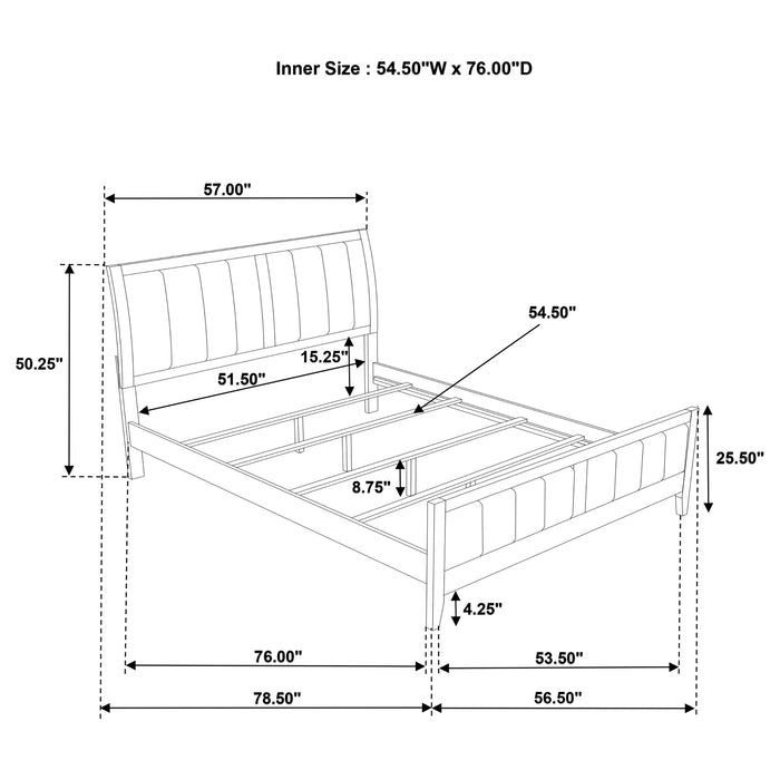 Wilkes 4-piece Full Bedroom Set Dark Cocoa