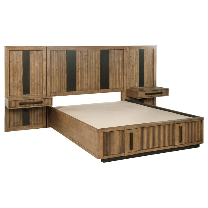 Terrace 6-piece Queen Panel Bedroom Set Ash Brown