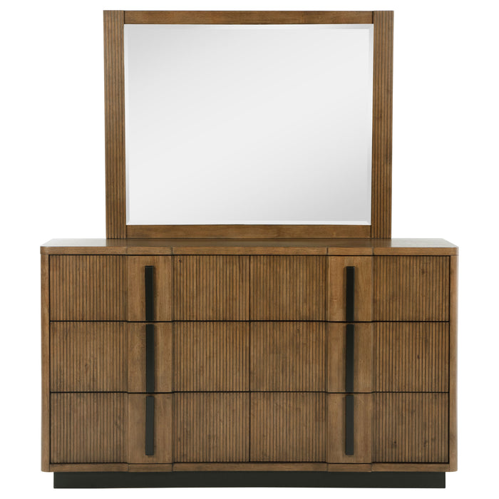 Terrace 6-drawer Dresser and Mirror Ash Brown