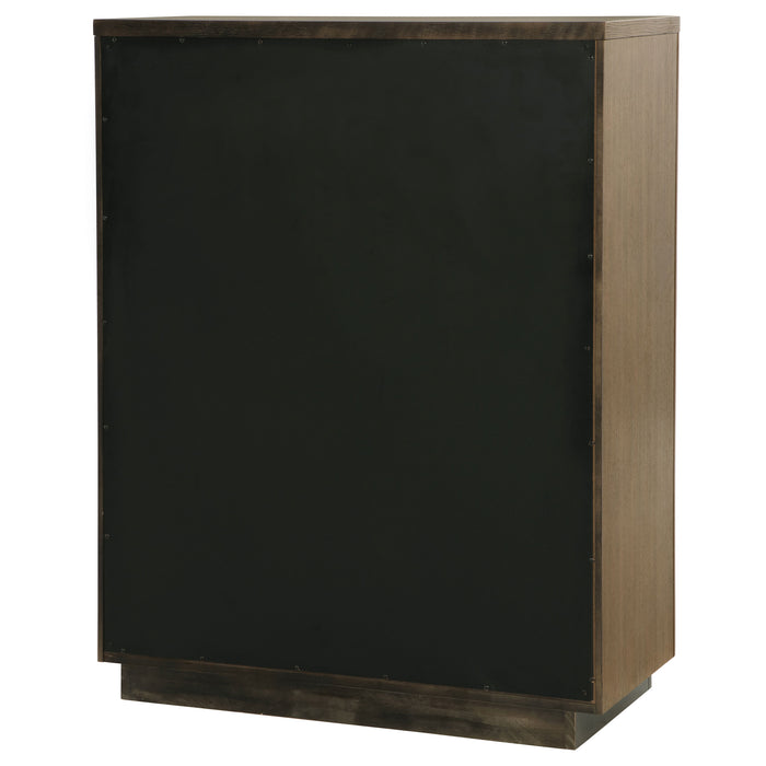 Terrace 5-drawer Chest of Drawers Ash Brown