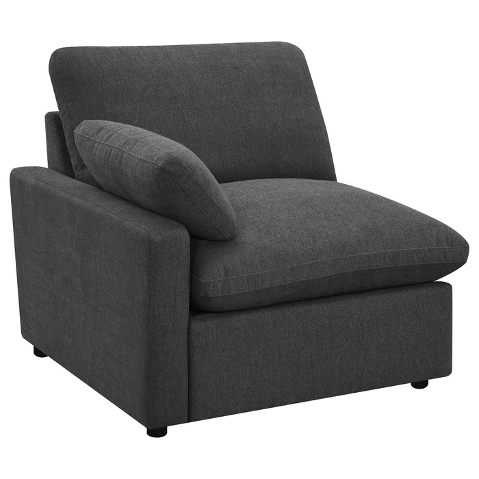 Collins Modular Power Loveseat Dark Grey