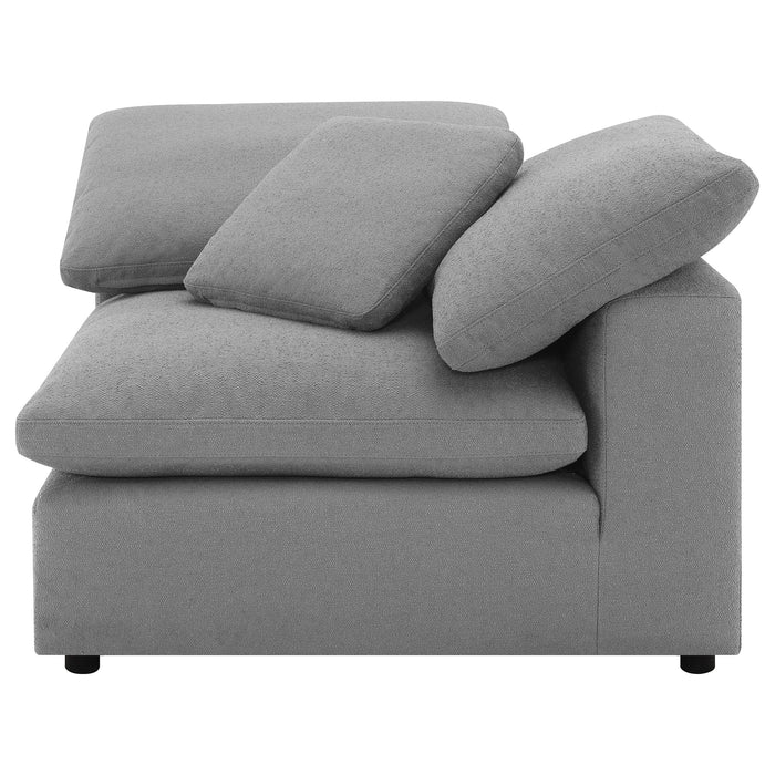 Raleigh 5-piece Boucle Upholstered Modular Sectional Grey